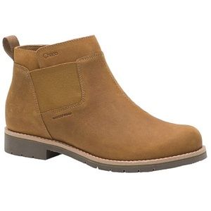 CHACO Cataluna Explorer Bronze Tan Suede Chelsea Boots Lug Sole Ankle Bo…